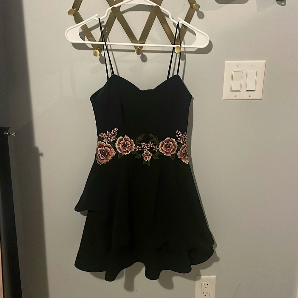 Black Floral Homecoming Dress by B. Smart